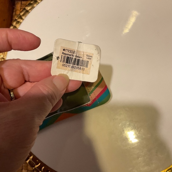 VTG Fossil Chevron Pattern Small Coin Purse NWT - Picture 5 of 6